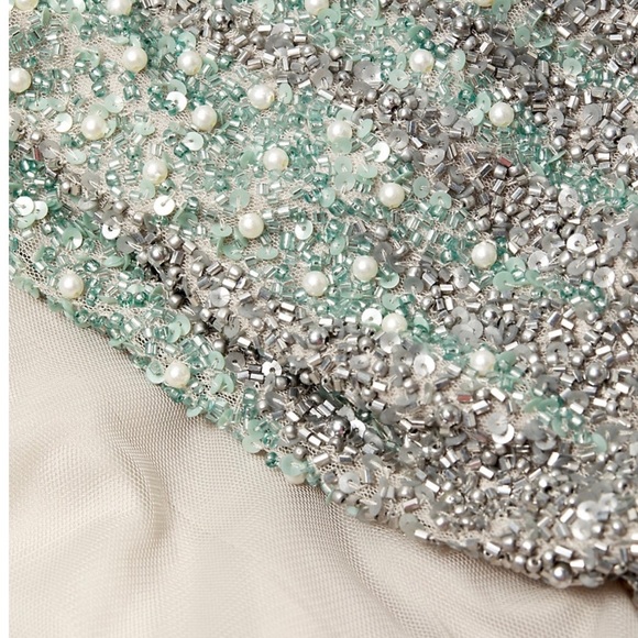 NWT Aidan Mattox Beaded Gown - Picture 4 of 4